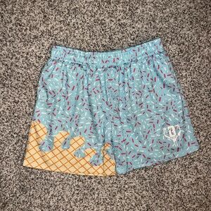 Baseball lifestyle 101 ice cream sundae cotton candy blue shorts